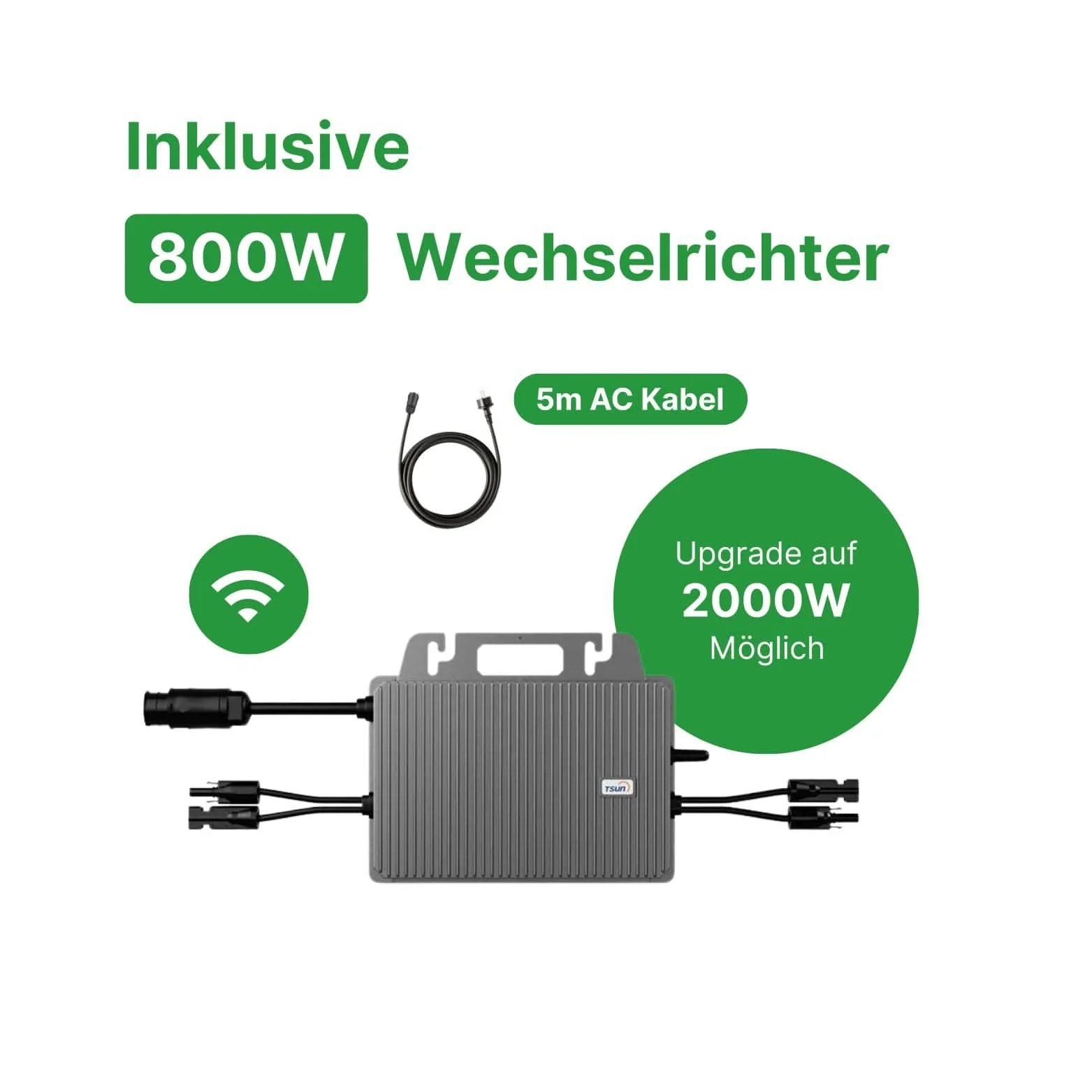 2000W Balkonkraftwerk + Marstek B2500-D Speicher 4,48 kWh + Tsun 800W Wechselrichter - Image 3