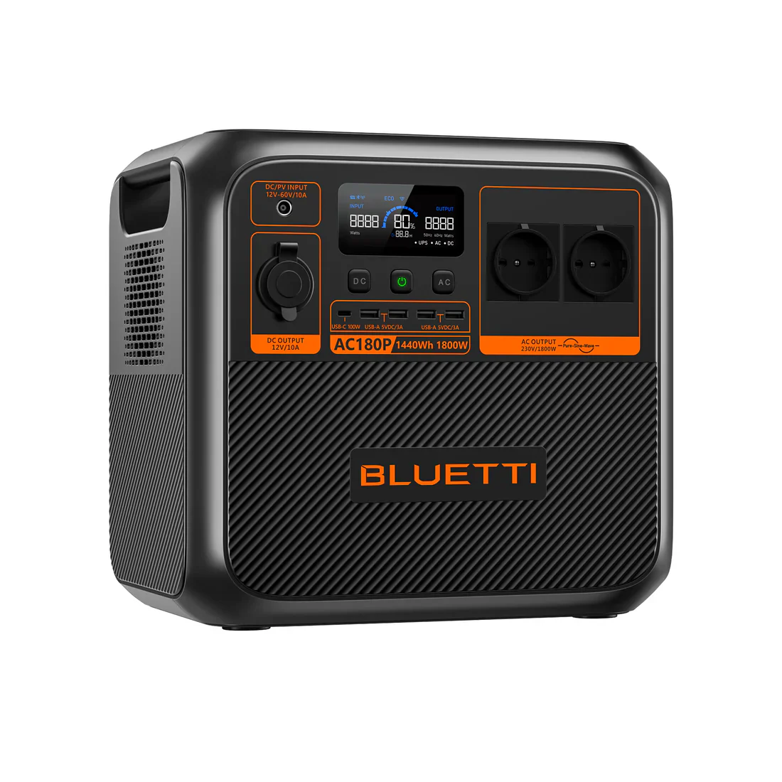 BLUETTI AC180P Tragbare Powerstation | 1800W 1440Wh inkl. 0% MwSt. nach § 12 Absatz 3 UStG - Image 2