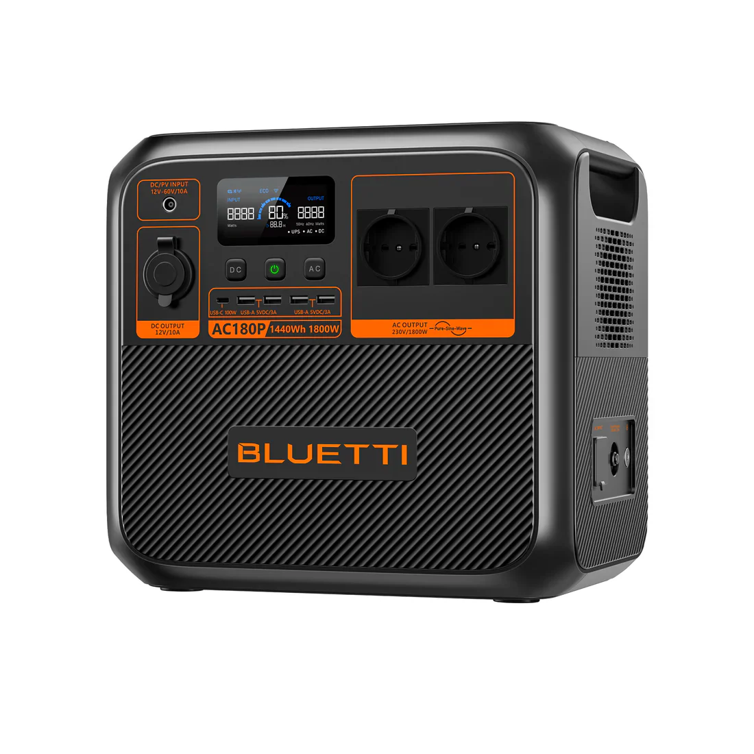 BLUETTI AC180P Tragbare Powerstation | 1800W 1440Wh inkl. 0% MwSt. nach § 12 Absatz 3 UStG - Image 3