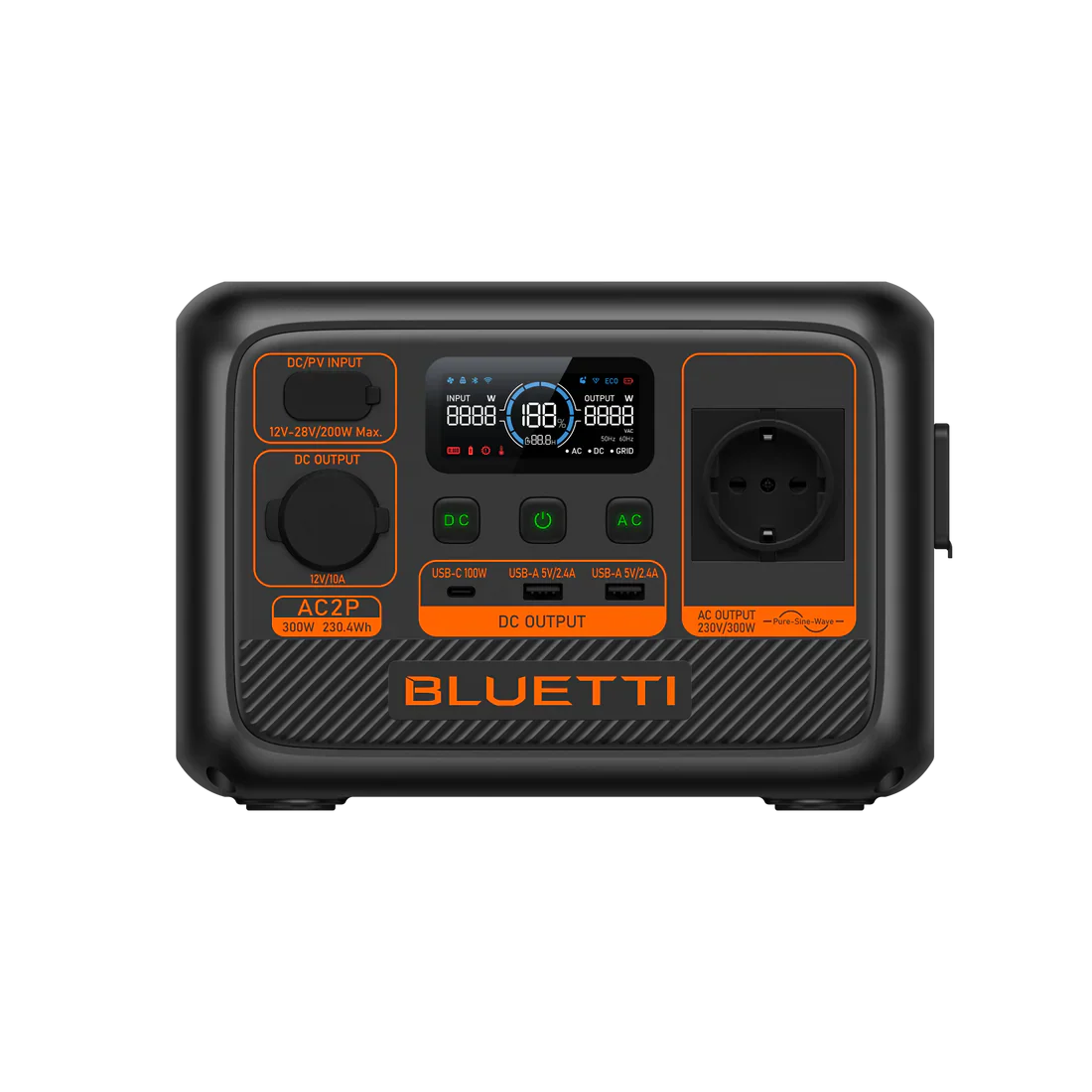 BLUETTI AC2P Tragbare Powerstation | 300W 230,4Wh inkl. 0% MwSt. nach § 12 Absatz 3 UStG (Kopie)