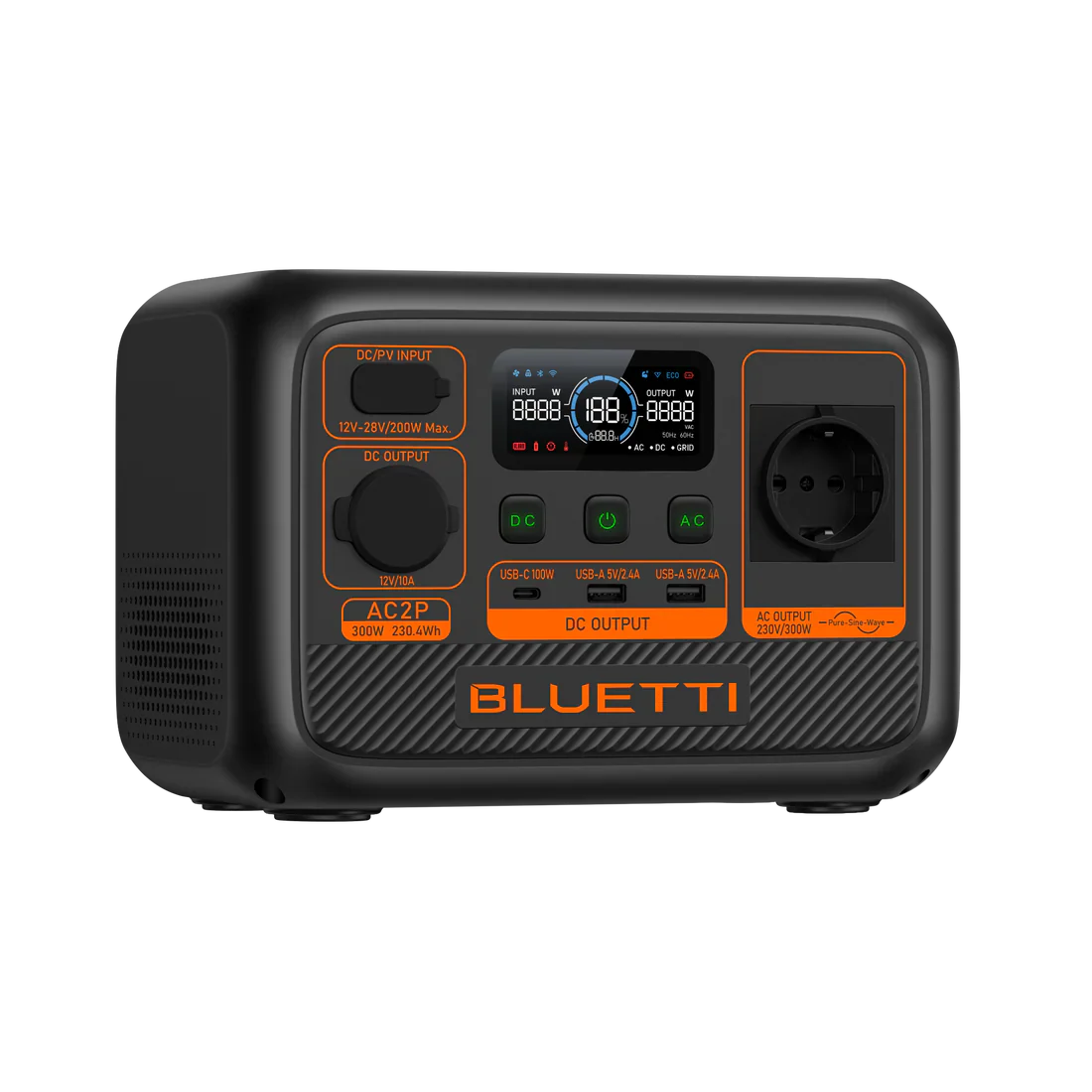BLUETTI AC2P Tragbare Powerstation | 300W 230,4Wh inkl. 0% MwSt. nach § 12 Absatz 3 UStG (Kopie) - Image 3