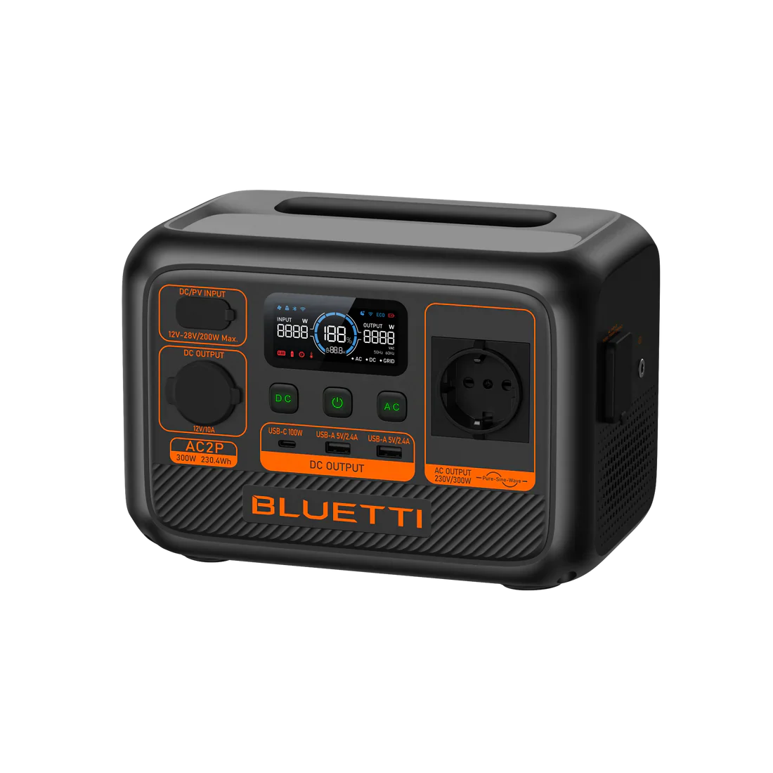 BLUETTI AC2P Tragbare Powerstation | 300W 230,4Wh inkl. 0% MwSt. nach § 12 Absatz 3 UStG (Kopie) - Image 4
